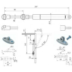 BRÚJULA RODAMIENTO 100 N 247 MM MODELO GRANDE