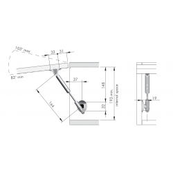 HEBEKOMPASS 80 N KRABY L 164 mm