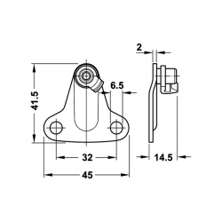 COMPASS DUO FIXING BRACKET 37 MM