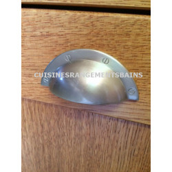 MUSCHELGRIFF AUS MATT VERNICKELTEM MESSING