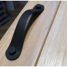 ZAMACK BLACK FURNITURE HANDLE 128 MM SETTING