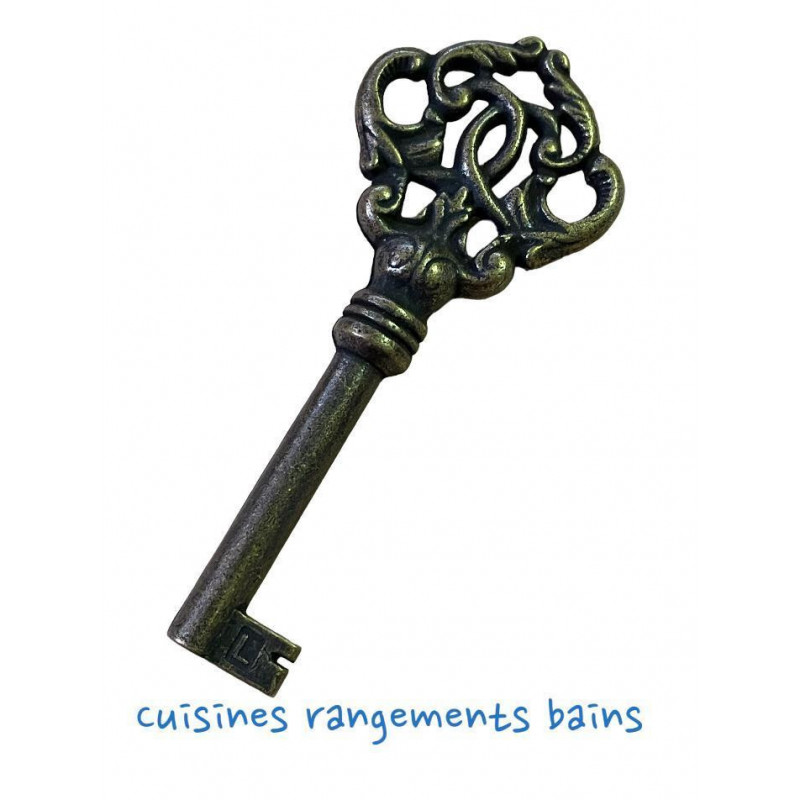 LLAVE DECORATIVA ZAMAK MARRÓN