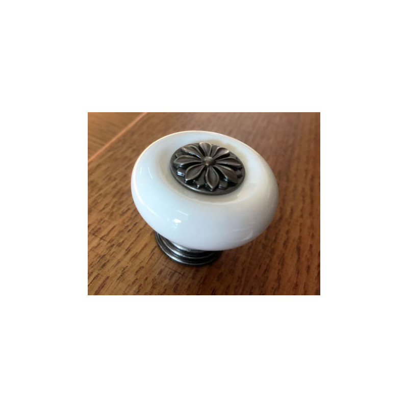 BOTÓN PORCELANA BLANCA DIÁMETRO 30