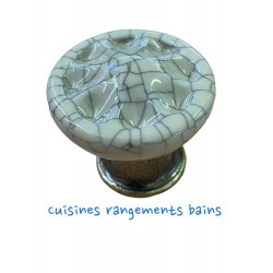 PORZELLANKNOPF DIAM 33 BRONZE