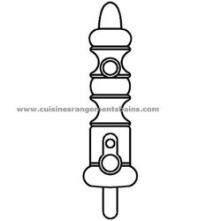 REPAIR BIT AXLE 6 MM SILVER PLUG