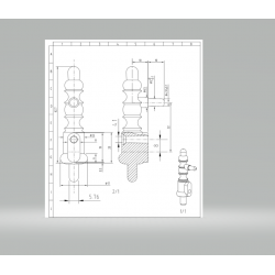 REPAIR BIT AXLE 6 MM SILVER PLUG
