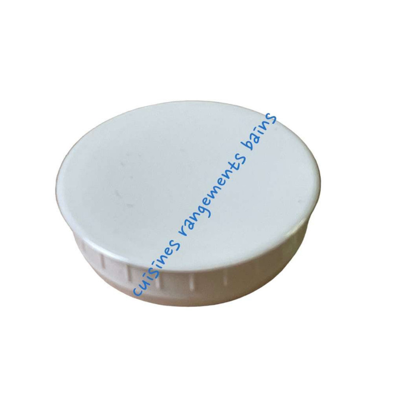 WHITE PLASTIC HINGE HOLE COVER 35 MM