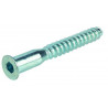 CONFIRMAT ASSEMBLY SCREWS ZINC STEEL SIX SHAFT 6.3X50 PER 100 PIECES