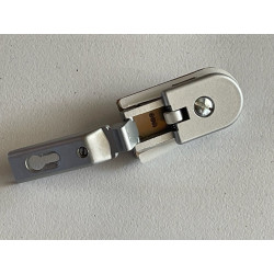 Hinge UGC for satin nickel glass door with rounded end