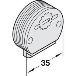 CHARIOT REGLABLE IN HIGH DIAM 35 BLANC