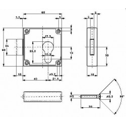 CASSAFORTE A MURO APLICATA JUNIE 7405