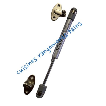 JEU DE 2 COMPAS POUR ABATTANT RELEVANT INDAUX 8 KGS AVEC FIXATIONS ENTRAXE 195 MM FIX