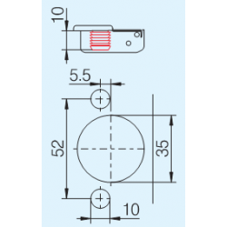 CAPITOLO FERRARI PORTANTE EA 52 MM SANS EMBASE