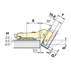 CAPITOLO FERRARI ANGLE 30° RAPID MESE SENZA EMBASE