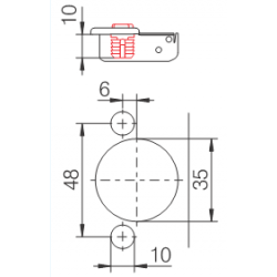 BISAGRA FERRARI ÁNGULO 30° MONTAJE RÁPIDO SIN BASE