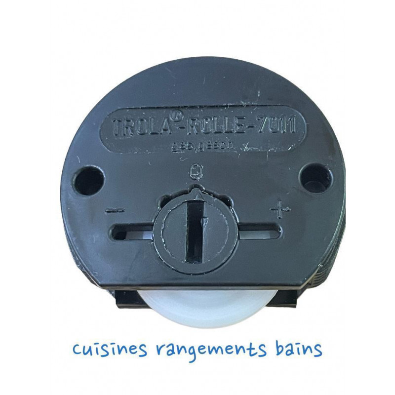 TROLA 7011 CARRELLO NERO REGOLABILE