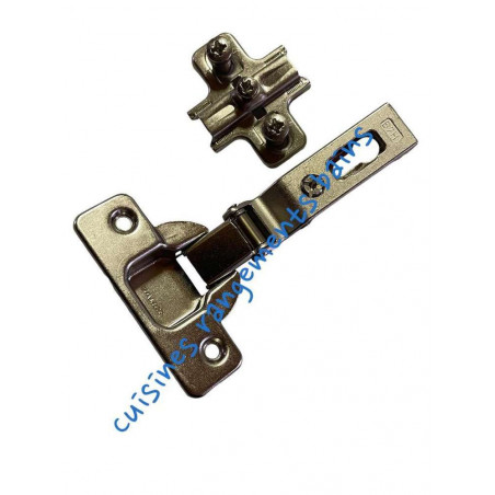 SCHARNIER SALICE -45° MIT GRUNDPLATTE