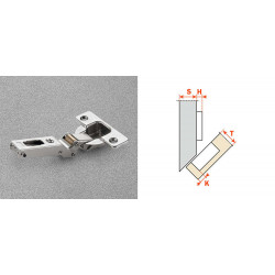 CHARNIERE SALICE -45° WITH EMBASE