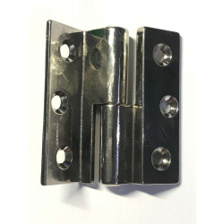 BISAGRA PRAMETA 606-50 L DIN ENLACES NÍQUEL