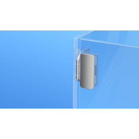 PRAMETA PARA PUERTA DE CRISTAL/VIDRIO NIQUELADO