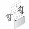 SWIVEL HARDWARE FOR SHOE CABINET