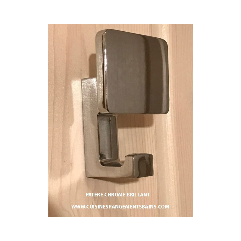 ZAMAK KLEIDERHAKEN GLÄNZEND CHROM