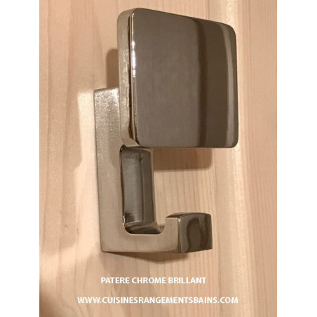 ZAMAK KLEIDERHAKEN GLÄNZEND CHROM