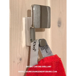 ZAMAK KLEIDERHAKEN GLÄNZEND CHROM