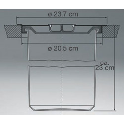 5-LITER-ABFALLBEHÄLTER AUS EDELSTAHL
