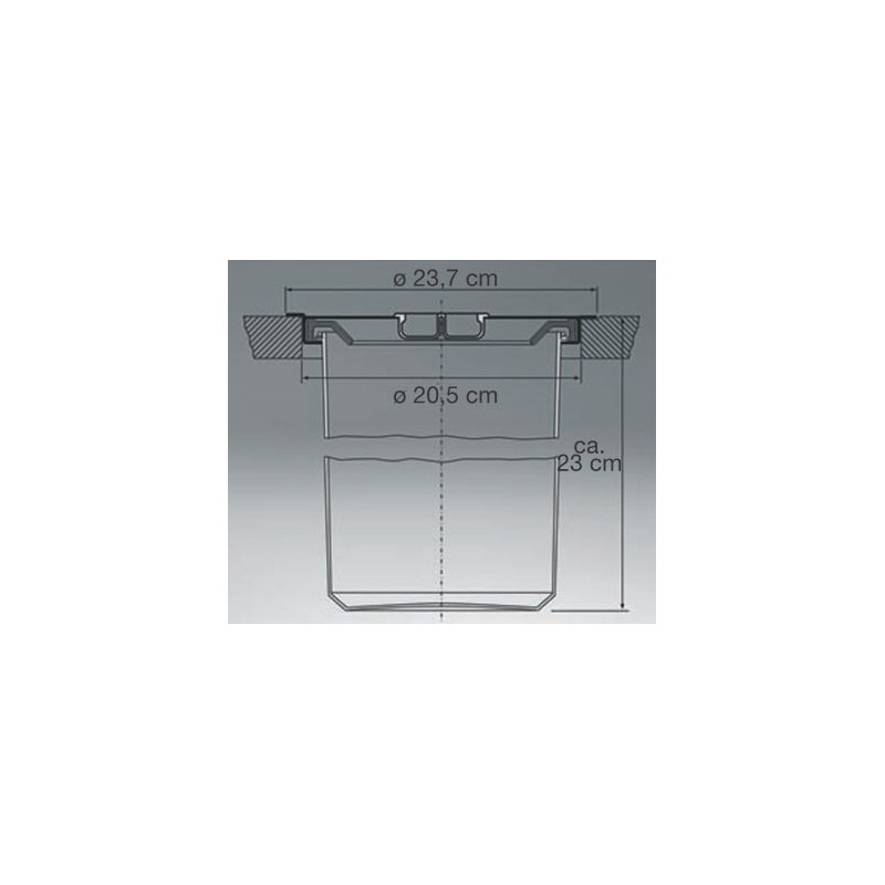 5 LITER STAINLESS STEEL BIN