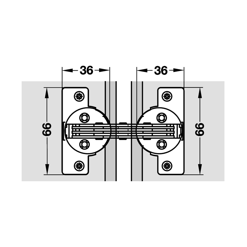 GEHRUNGSSCHARNIER HAFELE