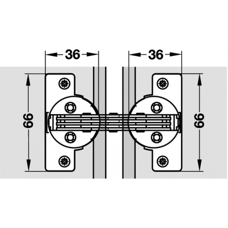 GEHRUNGSSCHARNIER HAFELE