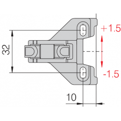 ZAMAK SOCKEL FERRARI CLIP-ON-RAHMEN