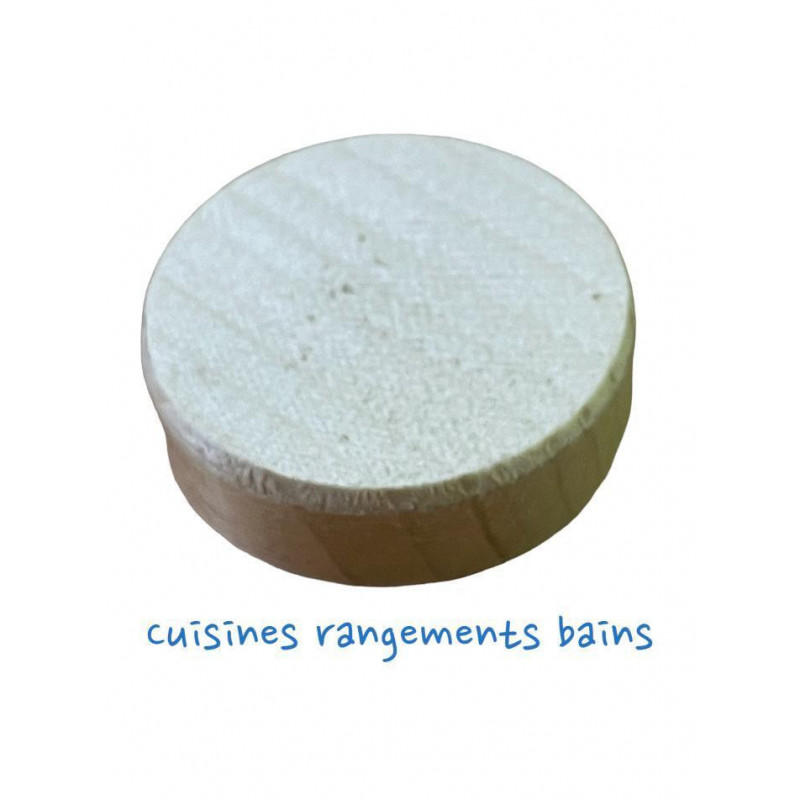 TAPA MADERA DIAMETRO 35 MM GROSOR 10