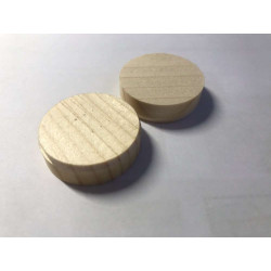 TAPA MADERA DIAMETRO 35 MM GROSOR 10