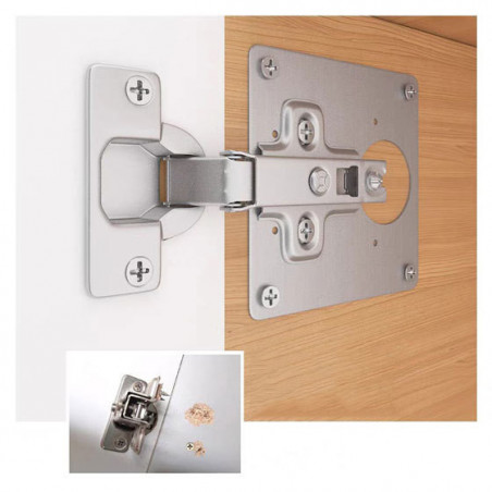 STAINLESS STEEL HINGE REPAIR PLATE