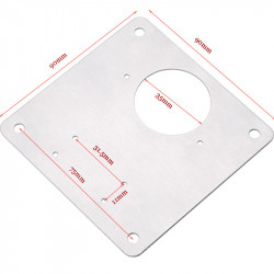 STAINLESS STEEL HINGE REPAIR PLATE