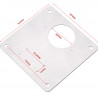 STAINLESS STEEL HINGE REPAIR PLATE