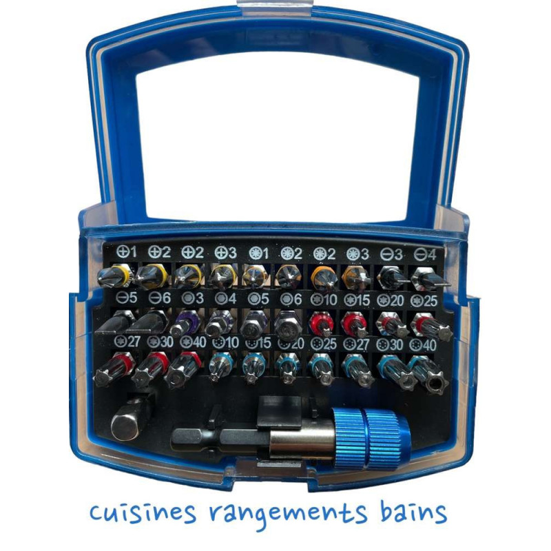 BOX OF 30 SCREWDRIVER BITS