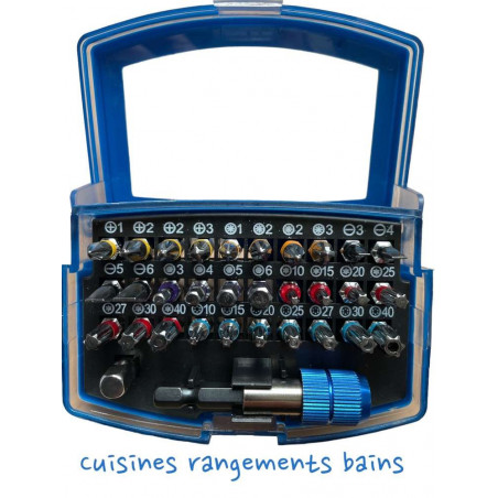 BOX OF 30 SCREWDRIVER BITS