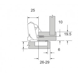 INVISIBLE HINGE MEPLA